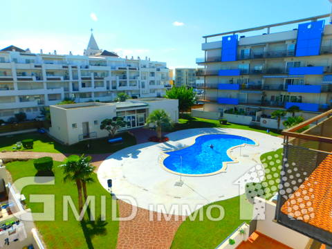 En vente moderne appartement de 2 chambres avec piscine Santa Margarita, Roses